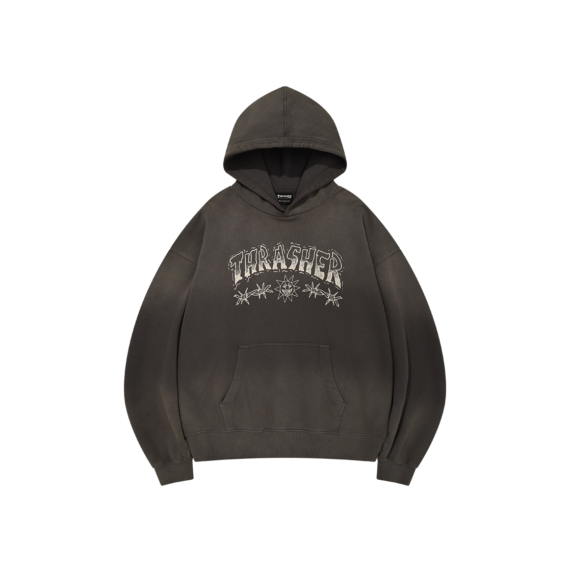 트레셔 와이어 오버다잉 후디 차콜(THRASHER Wire Overdyed Hoodie Charcoal)