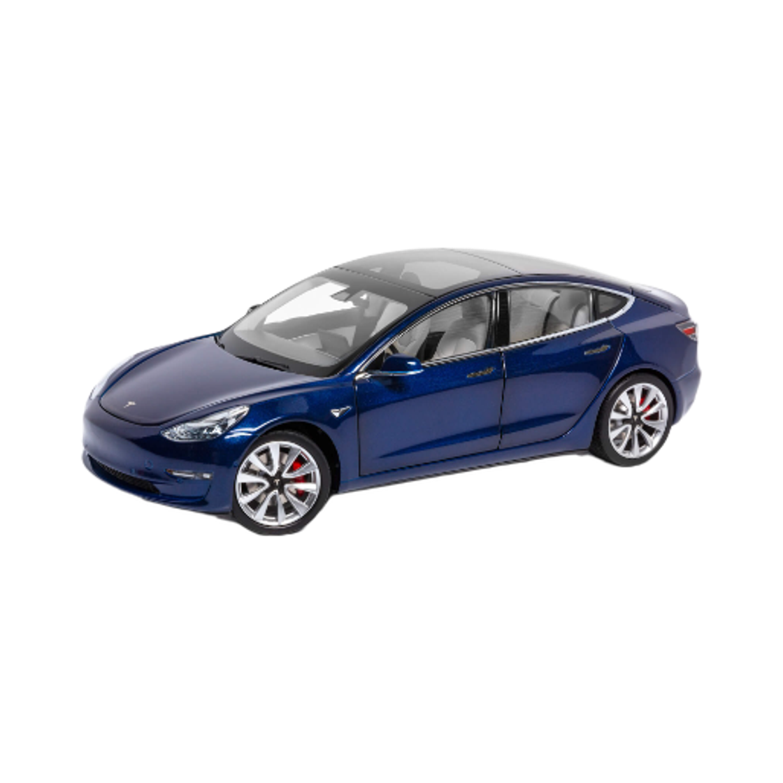테슬라 1:18 모델 3 다이캐스트 딥 블루 메탈릭(Tesla 1:18 Model 3 Diecast Deep Blue Metallic)