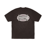 Stussy Champion Oval T-Shirt Pigment Dyed Faded Black