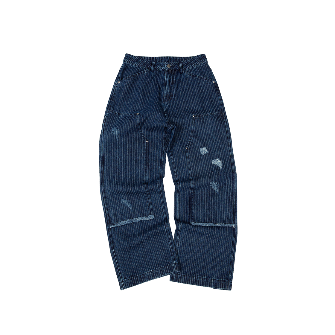 MEA03B5B11-ID MEA Striped Carpenter Pants Indigo