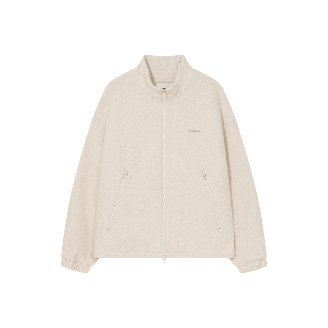 CO2504JK30OT Covernat Wool Zip-Up Jacket Oatmeal