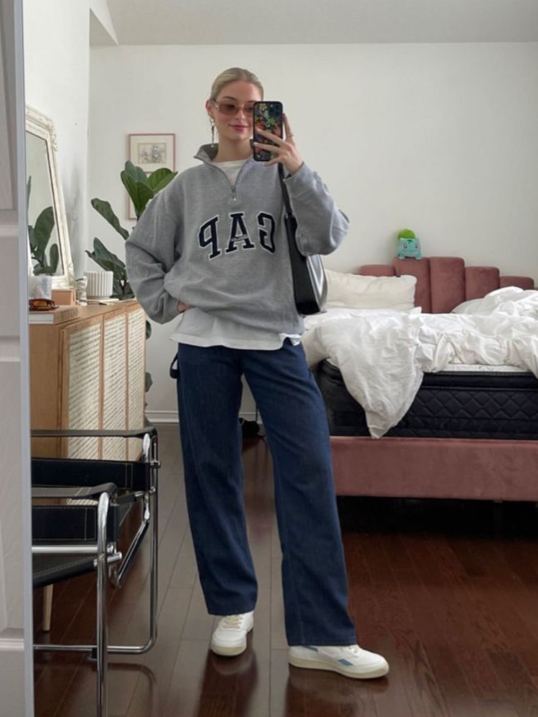 Knitted Curved Training Pants Melange White, Needles x B'2nd H.D. Track Pants Poly Smooth Navy 착용 스타일 - 2
