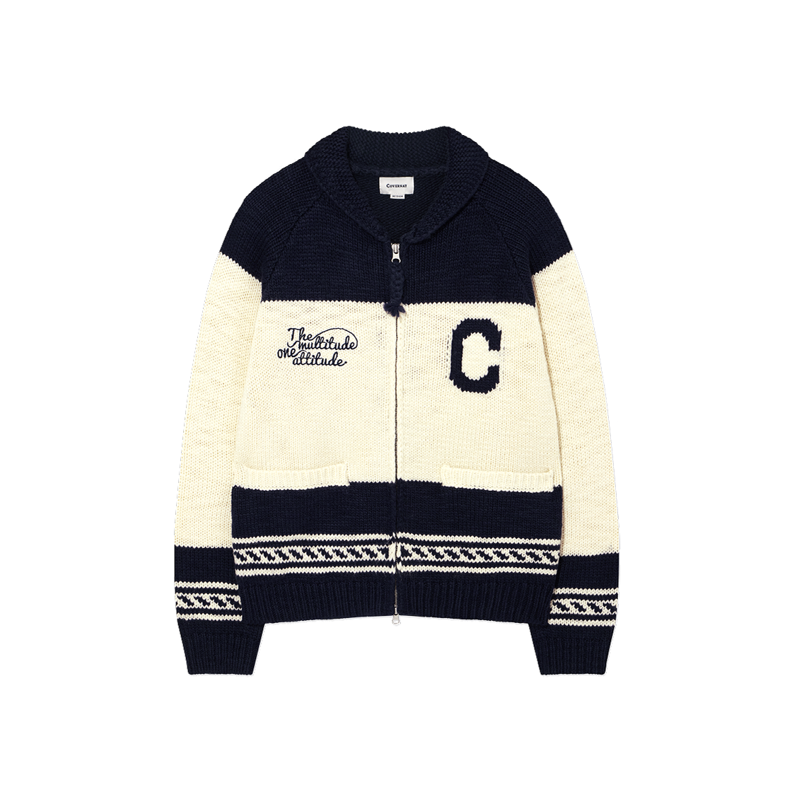 CO2504KT31NA Covernat Cowichan Cardigan Navy