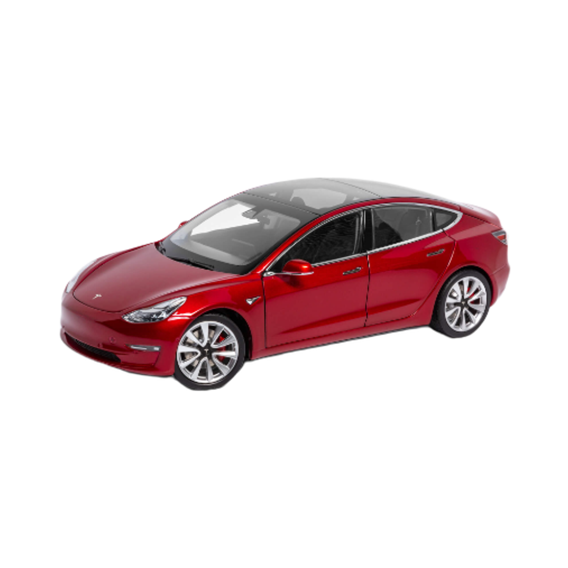 - Tesla 1:18 Model 3 Diecast Red Multi-Coat