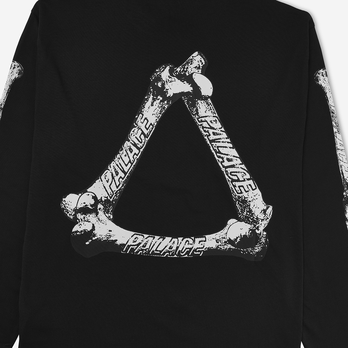 黒L palace TRI-BONE longsleeve black ロンT palace TRI-BONE longsleeve black ロンT 骨 TRIBAL TRI