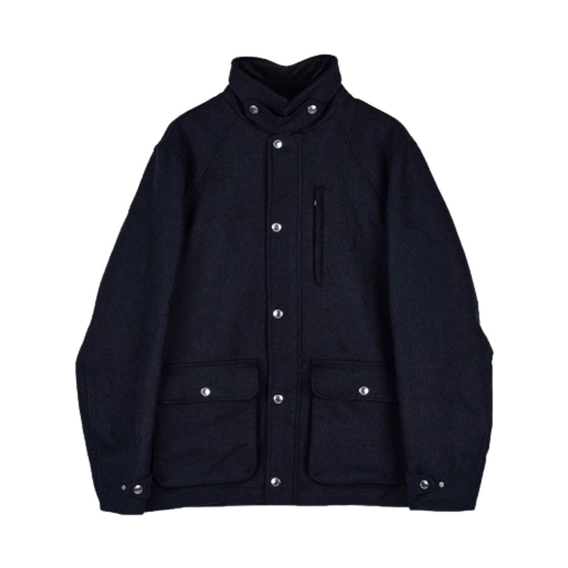 MY4966382-CVR40 Brunello Cucinelli High Collar Wool Jacket Anthracite