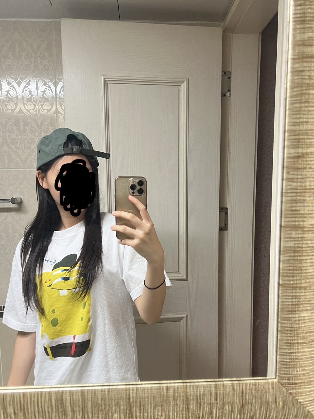 Uniqlo UT x CPFM x SpongeBob Graphic T-Shirt C White - KR 착용 스타일