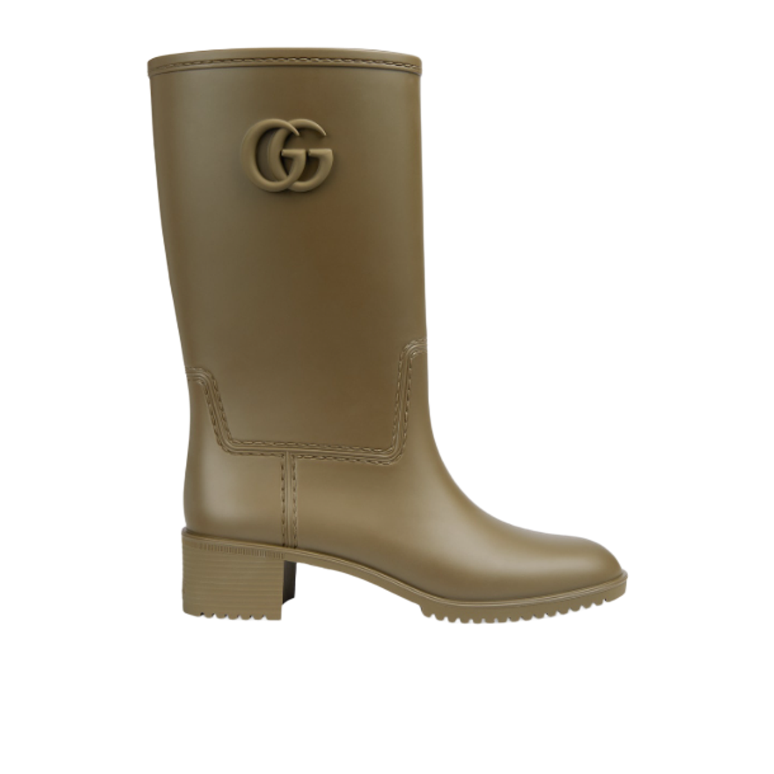 762700-J8710-3154 (W) Gucci Double G Rain Boot Vintage Green