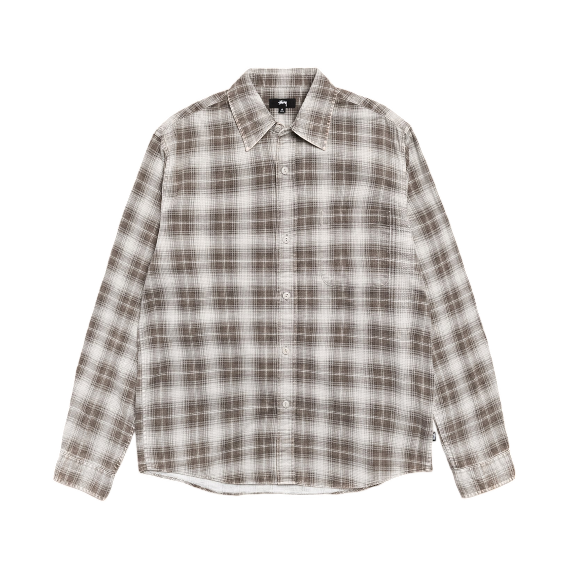 1110375 Stussy Dax Printed Shirt Brown