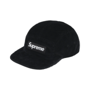 Supreme Corduroy Camp Cap Black - 25FW