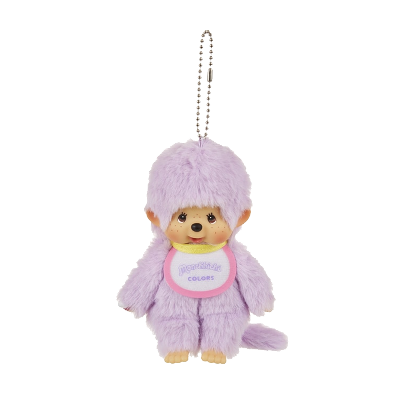 몬치치 COLORS 키체인 퍼플(Monchhichi COLORS Keychain Purple)