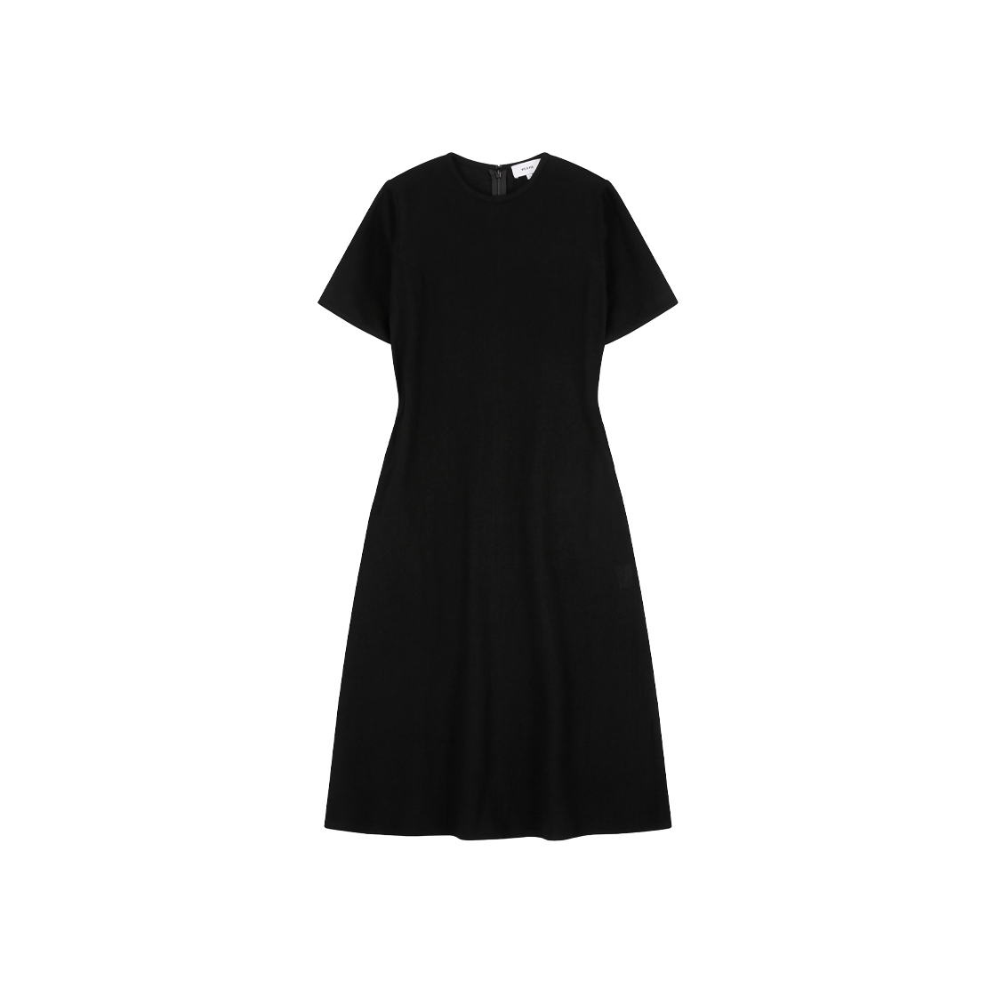 254-2901-01 VIS A VIS Half Sleeved Wool Dress Black