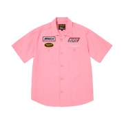 Supreme x Vanson Leathers S/S Work Shirt Pink - 25FW