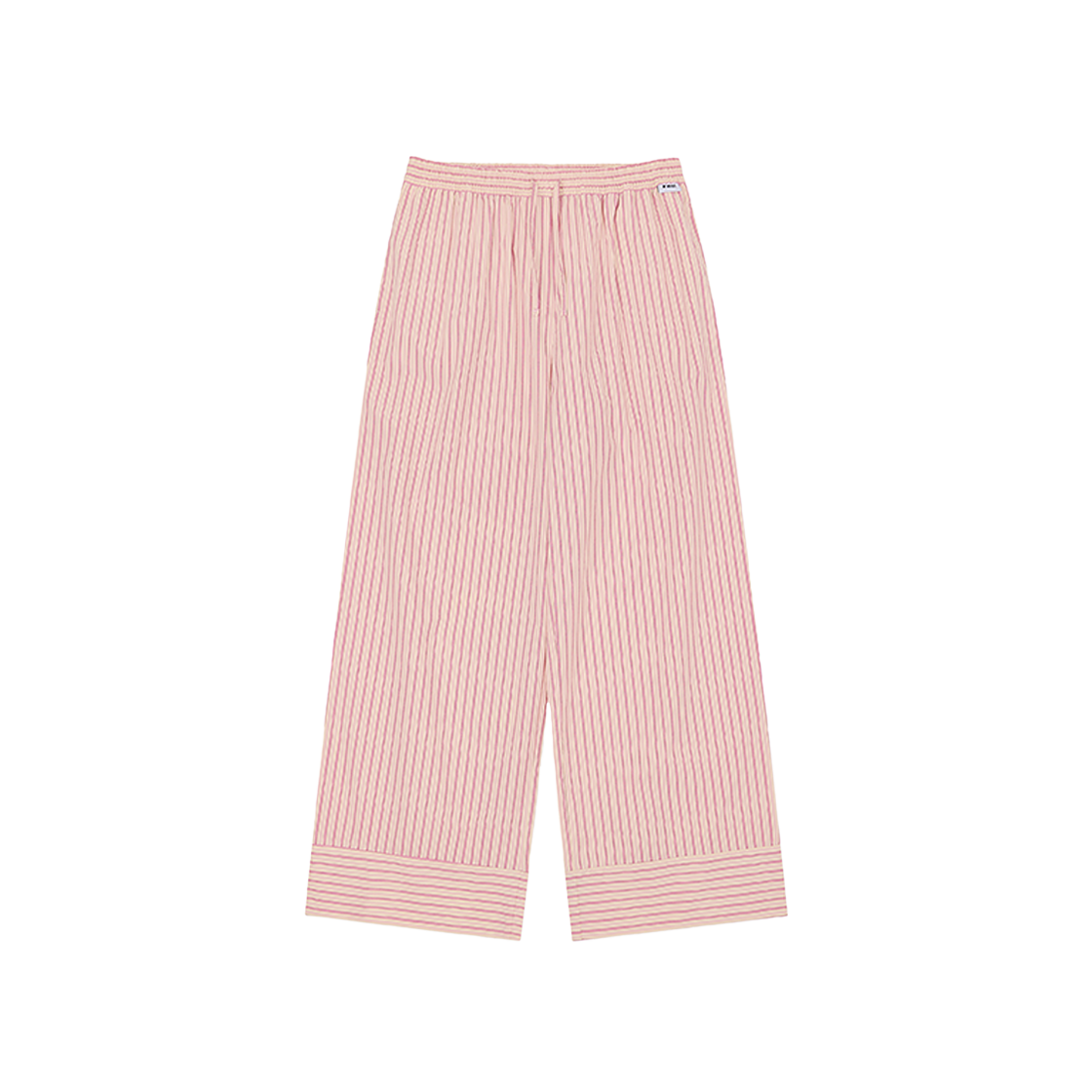 Unisex Pink Stripe One-mile Long Foli Unisex Stripe One-mile Long Pants Pink