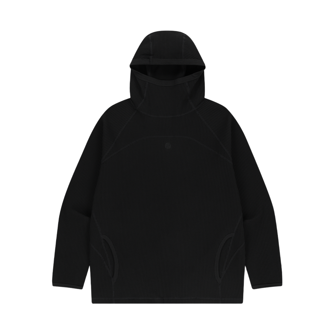 25Q3ETUHD01BK OFFGRID Waffle Uni Trail Hoodie Black