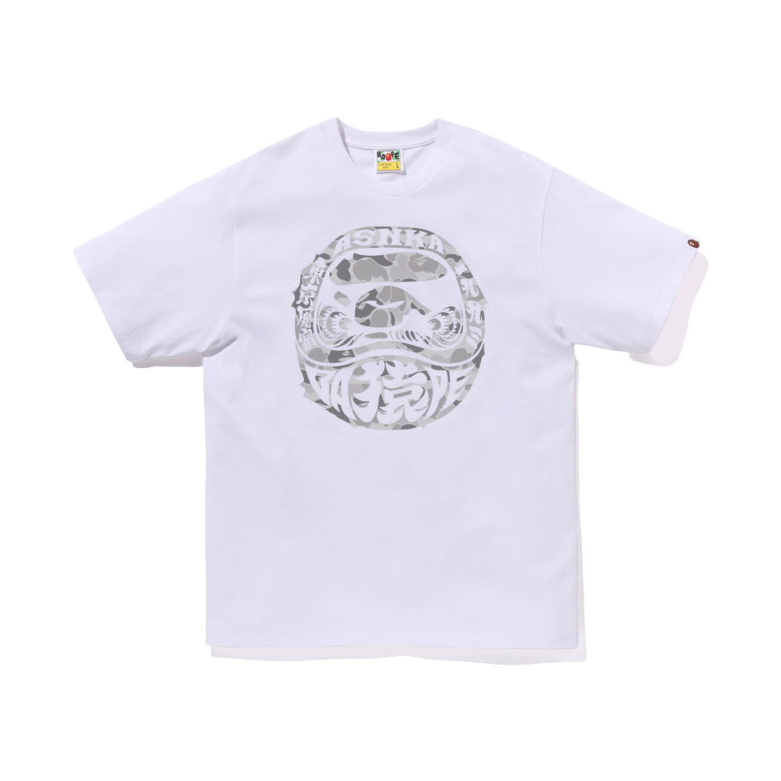 베이프 하라주쿠 다루마 티셔츠 화이트 - 하라주쿠 스토어 한정