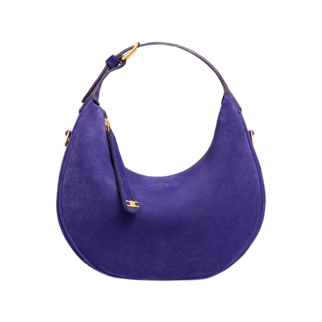 120723GVR-33VI Celine Teen Celine Lulu in Suede Calfskin Purple
