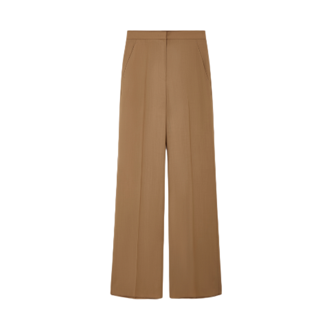FERNET-010 (W) Max Mara Fernet Virgin Wool Pants Hazelnut Brown
