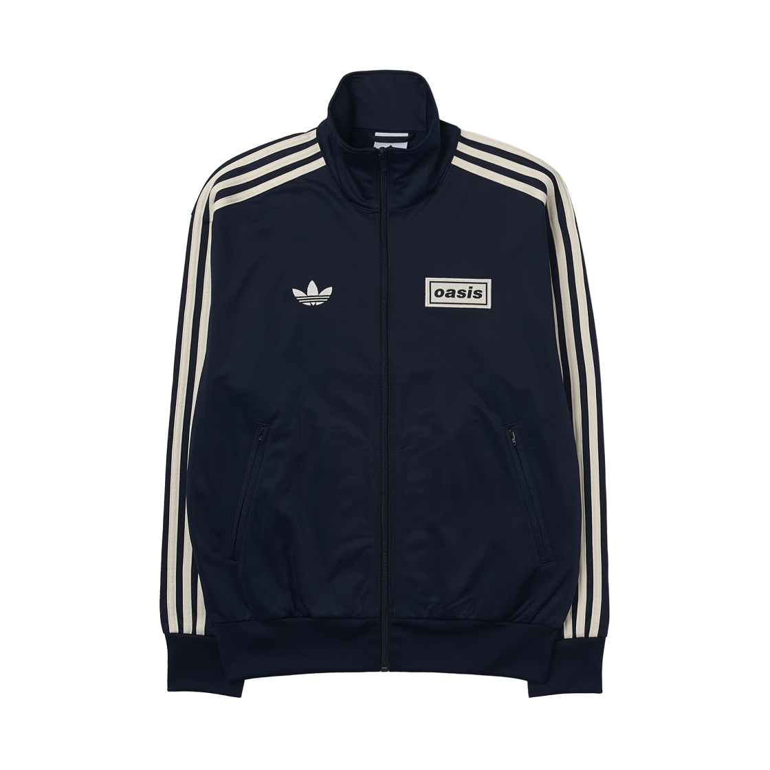 아디다스 x 오아시스 투어 파이어버드 트랙 탑 나이트 인디고 - US 사이즈(Adidas x Oasis Tour Firebird Track Top Night Indigo - US Sizing)