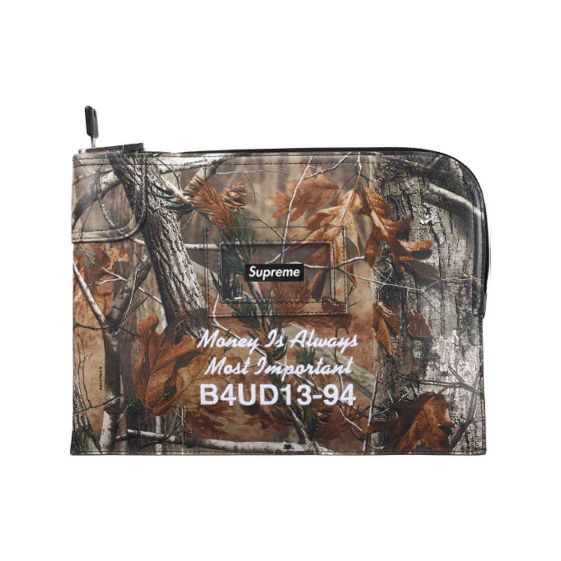 - Supreme Leather Money Bag Realtree AP Camo - 25FW