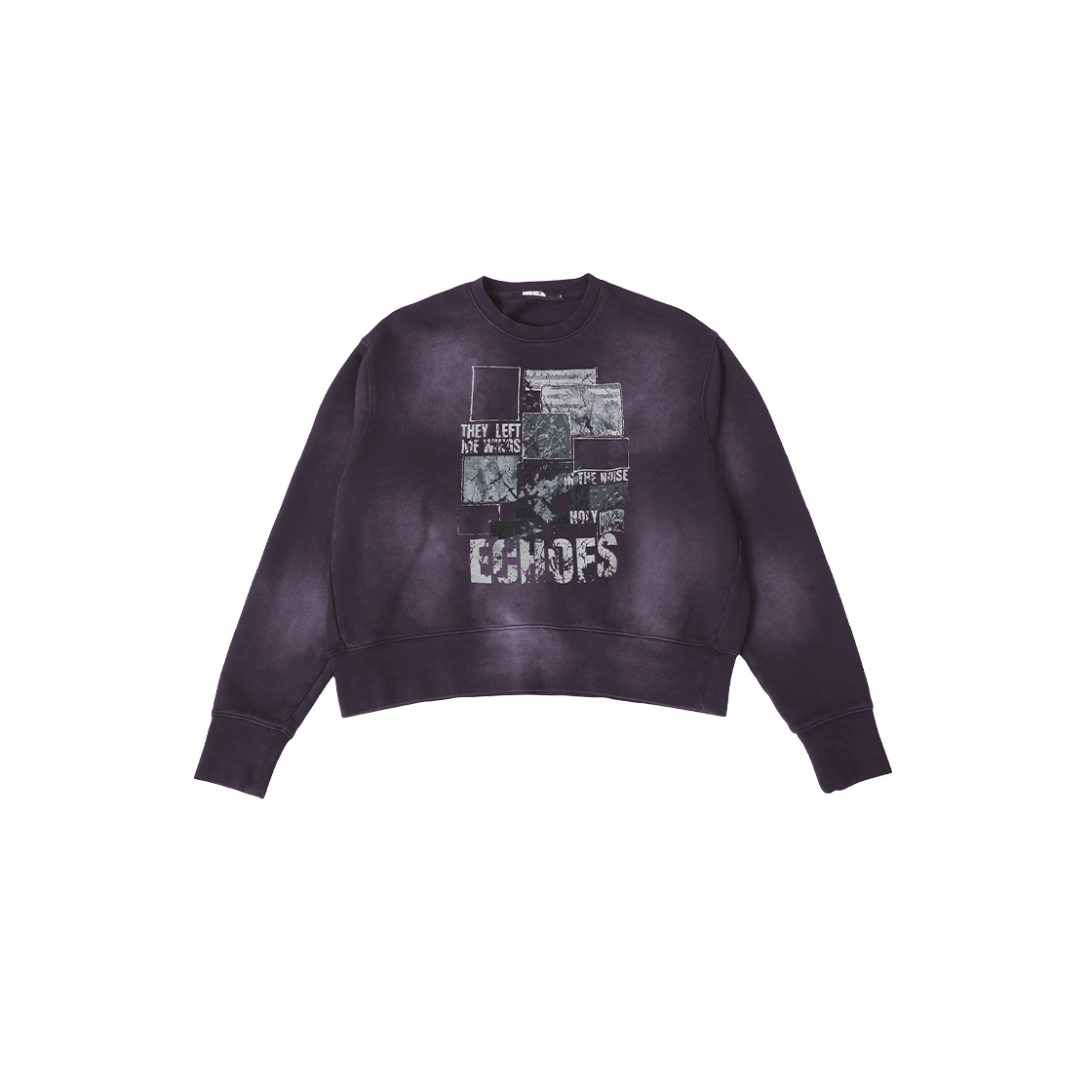 MEA03B5T24-PP MEA Vintage Animal Patch Sweatshirt Purple
