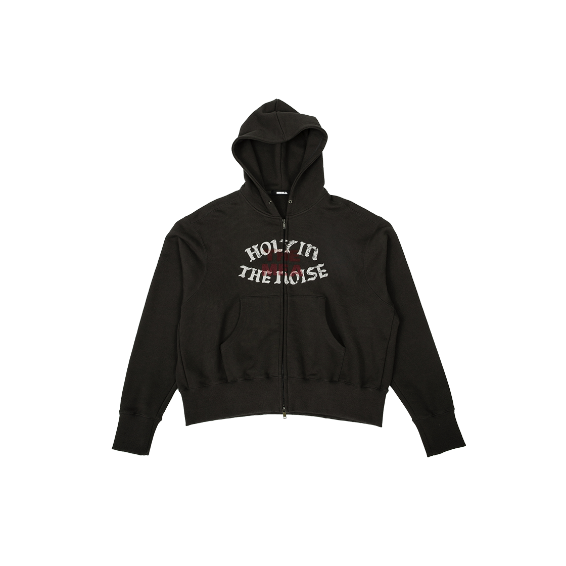 메아 립 후드 집업 블랙(Mea Lip Hood Zip-Up Black)