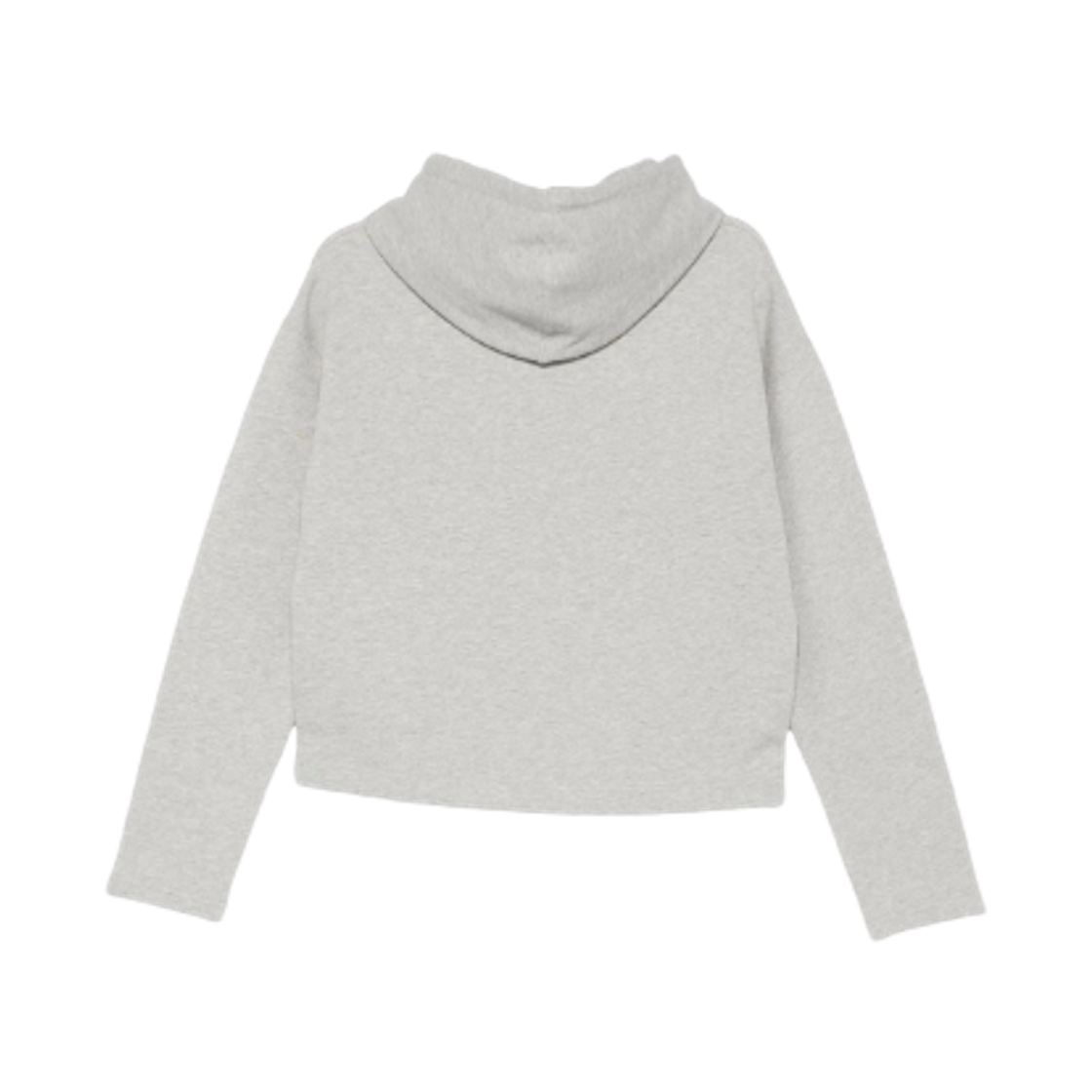 (W) 아미 스몰 하트 로고 크롭 스웨트 후드 그레이 블랙((W) AMI de Coeur Cropped Sweat Hoodie Grey Black) - 2