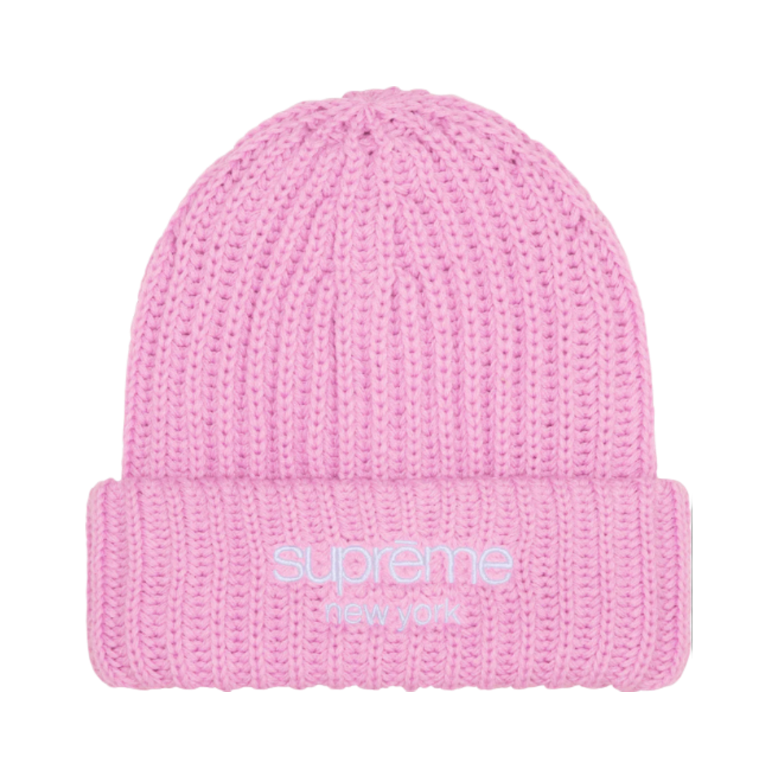 슈프림 청키 립 클래식 로고 비니 핑크 - 25FW