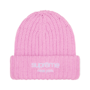 Supreme Chunky Rib Classic Logo Beanie Pink - 25FW