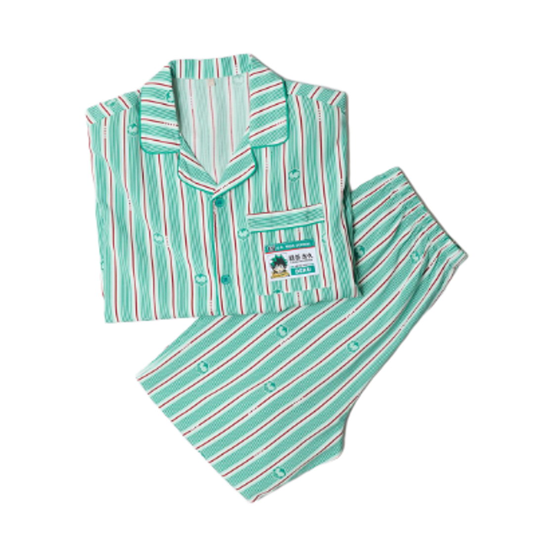 스파오 x 나의 히어로 아카데미아 파자마 세트 그린(Spao x My Hero Academia Pajama Set Green)