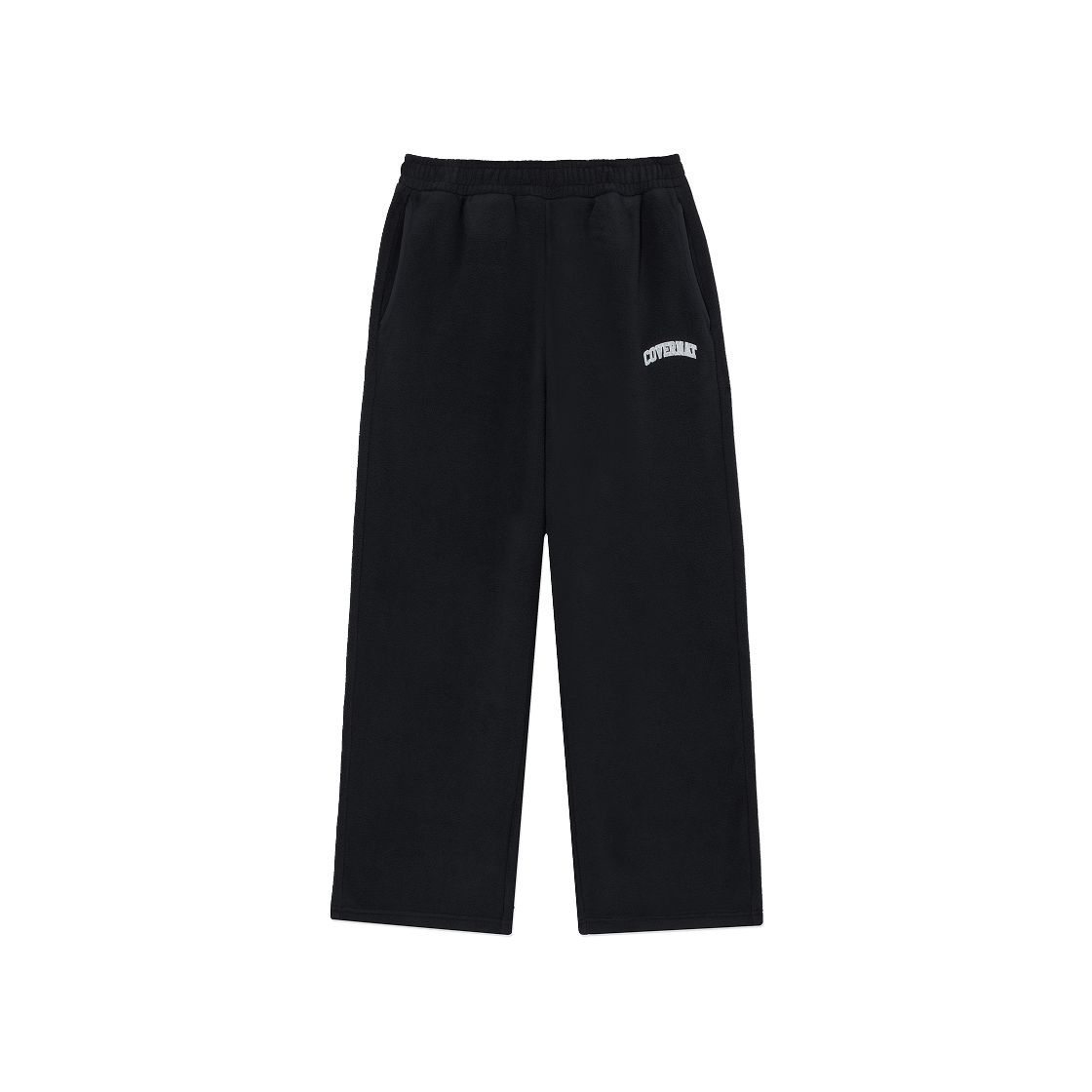 CO2503PT11CH Covernat Warm On Arch Logo Wide Fleece Pants Charcoal