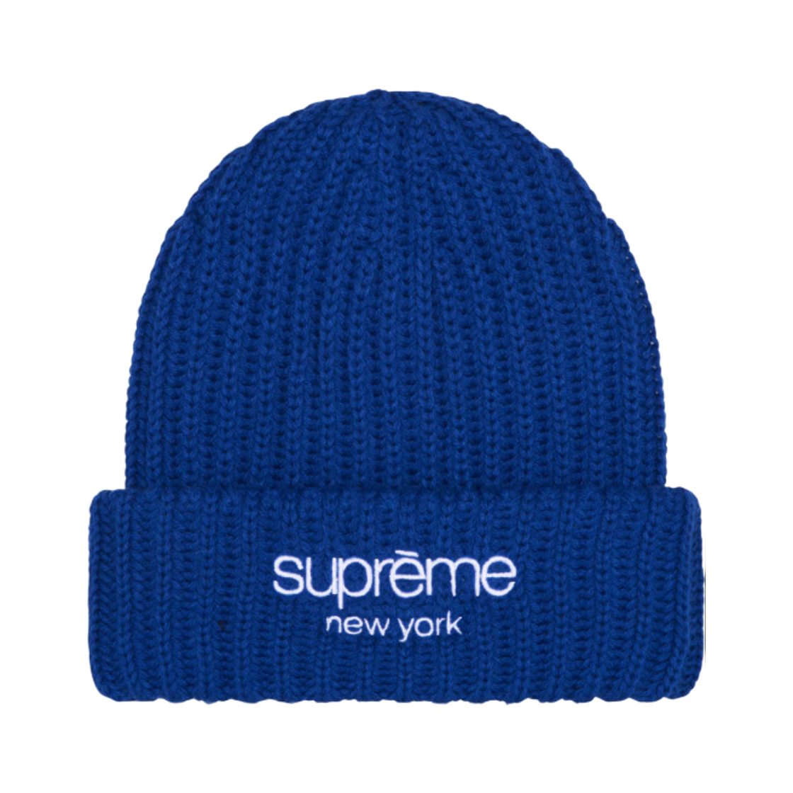 슈프림 청키 립 클래식 로고 비니 로얄 - 25FW