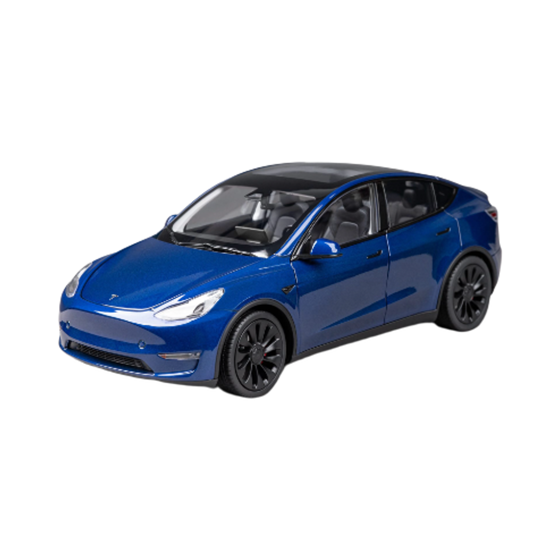 - Tesla 1:18 Model Y Diecast Deep Blue Metallic