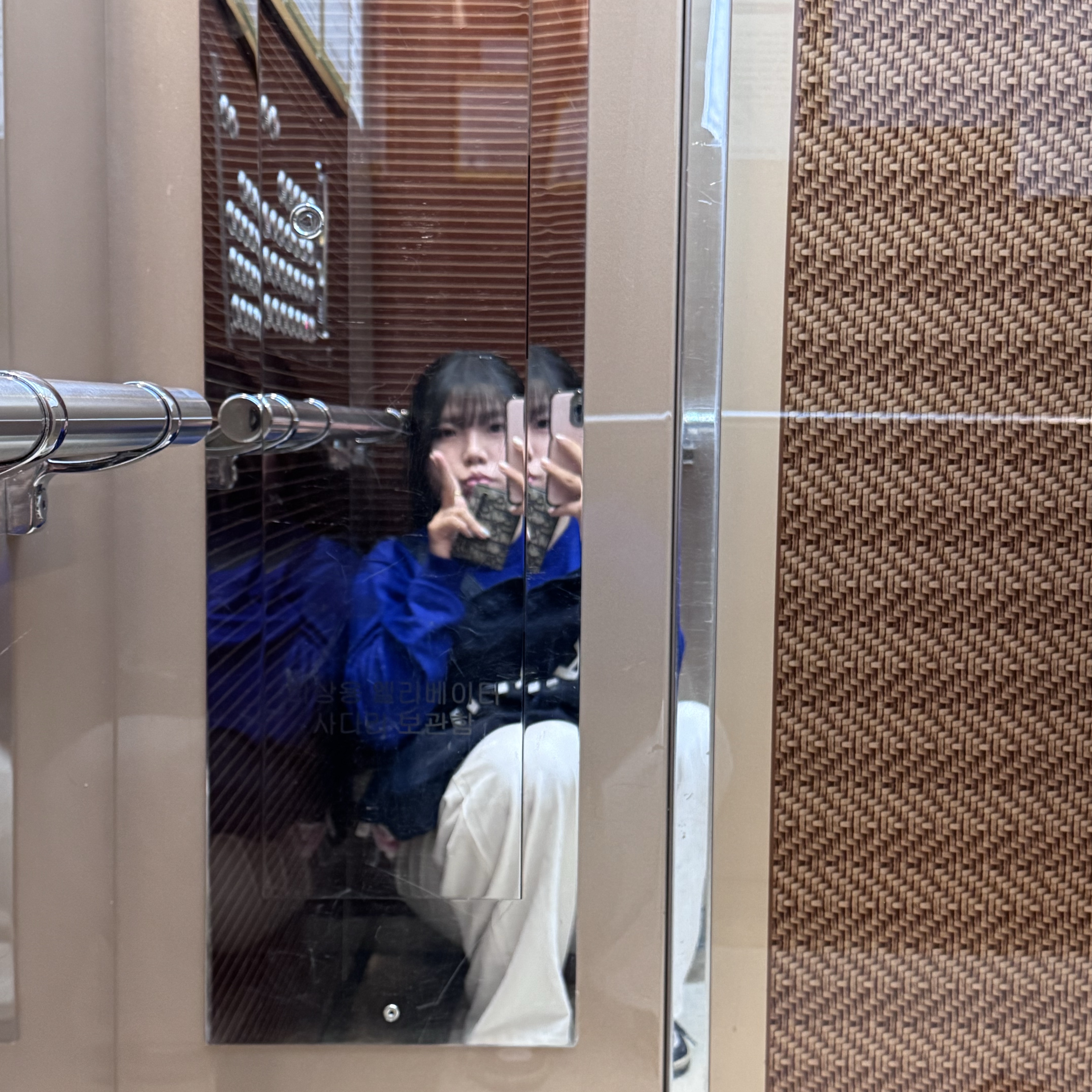 A.P.C. Daniela Shopping Bag Indigo, (W) Jordan 1 Low Black University Blue 착용 스타일 - 1