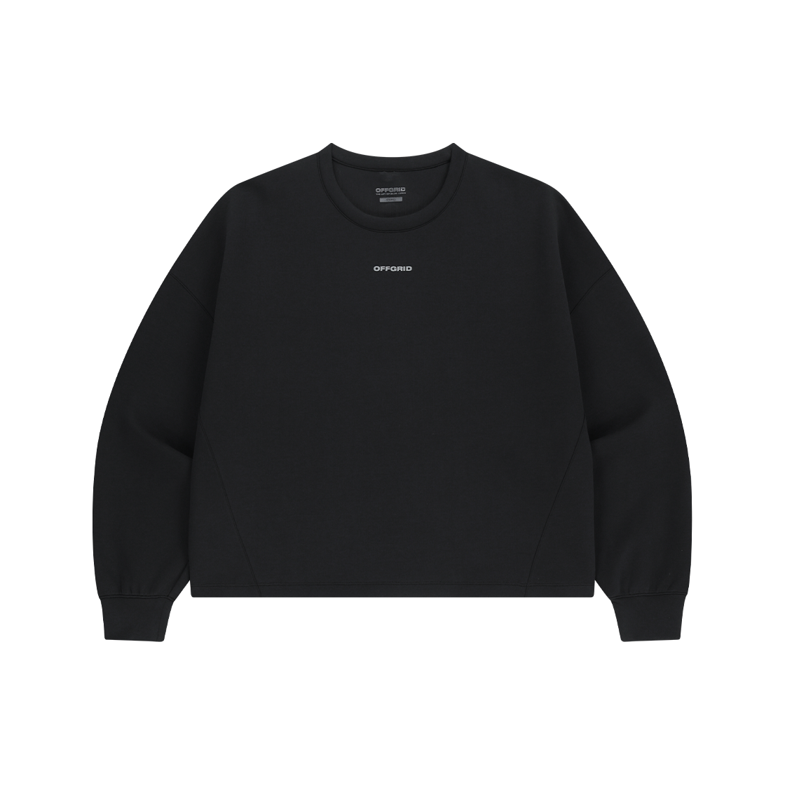 25Q3ETWLT22BK OFFGRID Driftcore Woman's Oversize Crew Neck Black