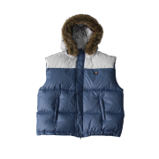 SPORT CHAMBER Track Duck Down Vest Blue