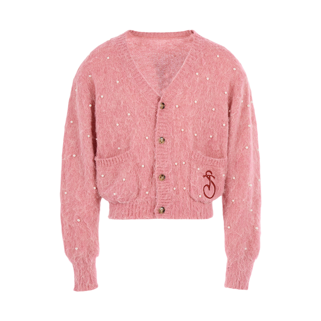스팁 도파민*핑크 펄 가디건(Steepc Dopamine*Pink Pearl Cardigan)