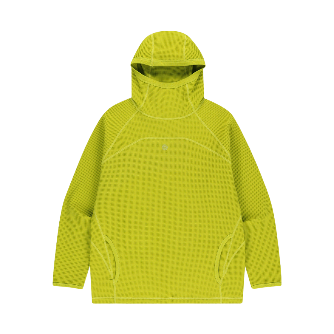 25Q3ETUHD01LM OFFGRID Waffle Uni Trail Hoodie Lime