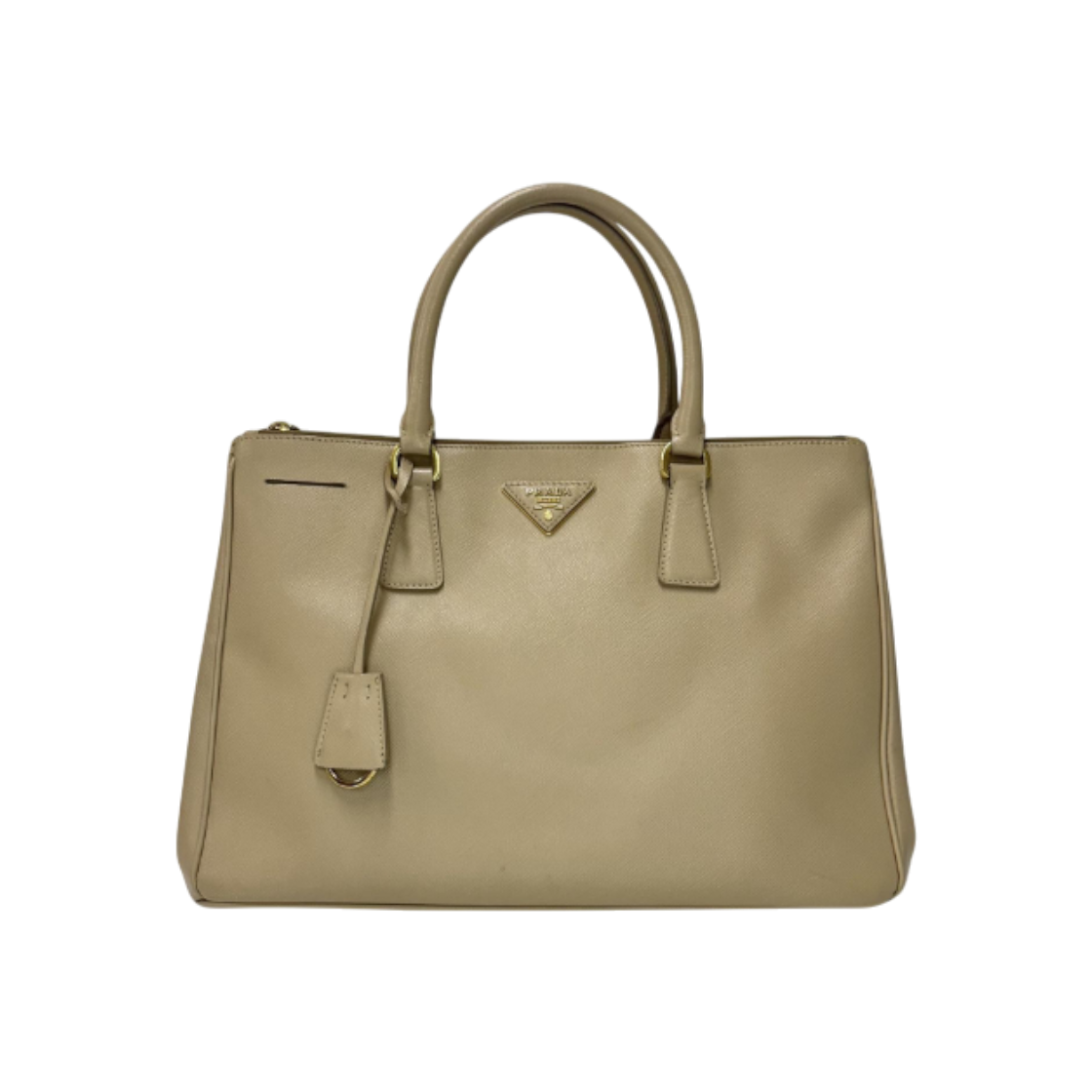 프라다 사피아노 갤러리아 럭스 토트백 베이지(Prada Saffiano Galleria Lux Tote Bag Beige) - 1