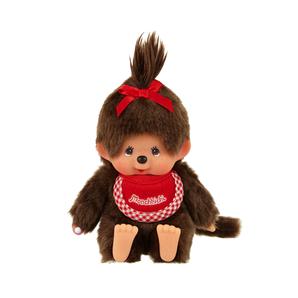 228584 Monchhichi Premium Standard SS Brown Girl Sitting