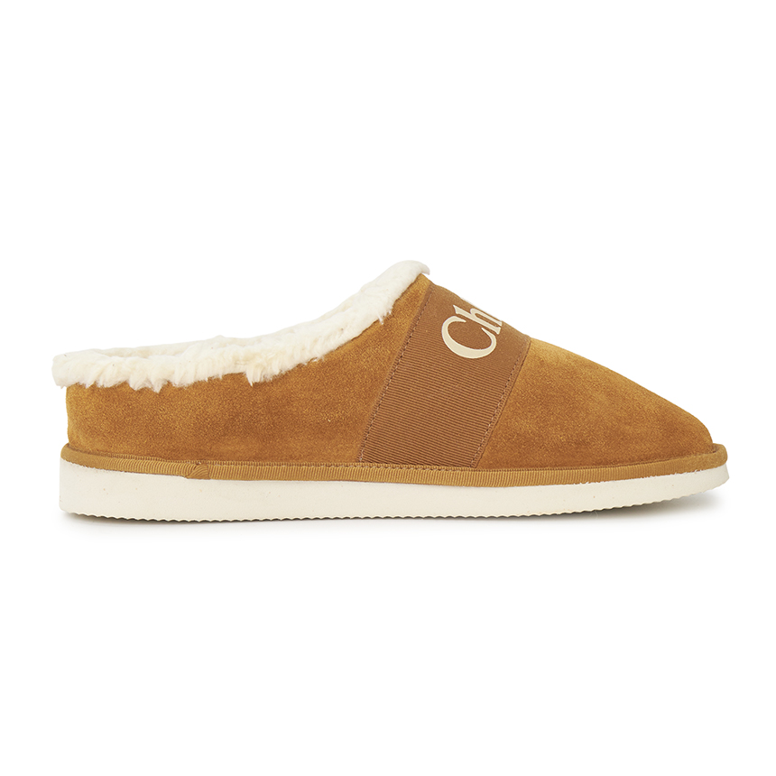 [17% 쿠폰] (키즈) 끌로에 로고 스웨이드 슬립온 스톤([17% 쿠폰] (Kids) Chloe Logo Suede Slip-On Stone) - 5