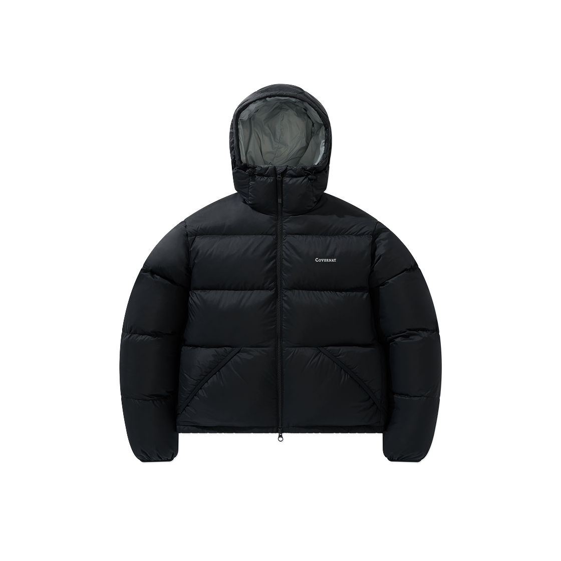 CO2504DP05DN Covernat Civic Rds Hooded Short Puffer Dark Navy