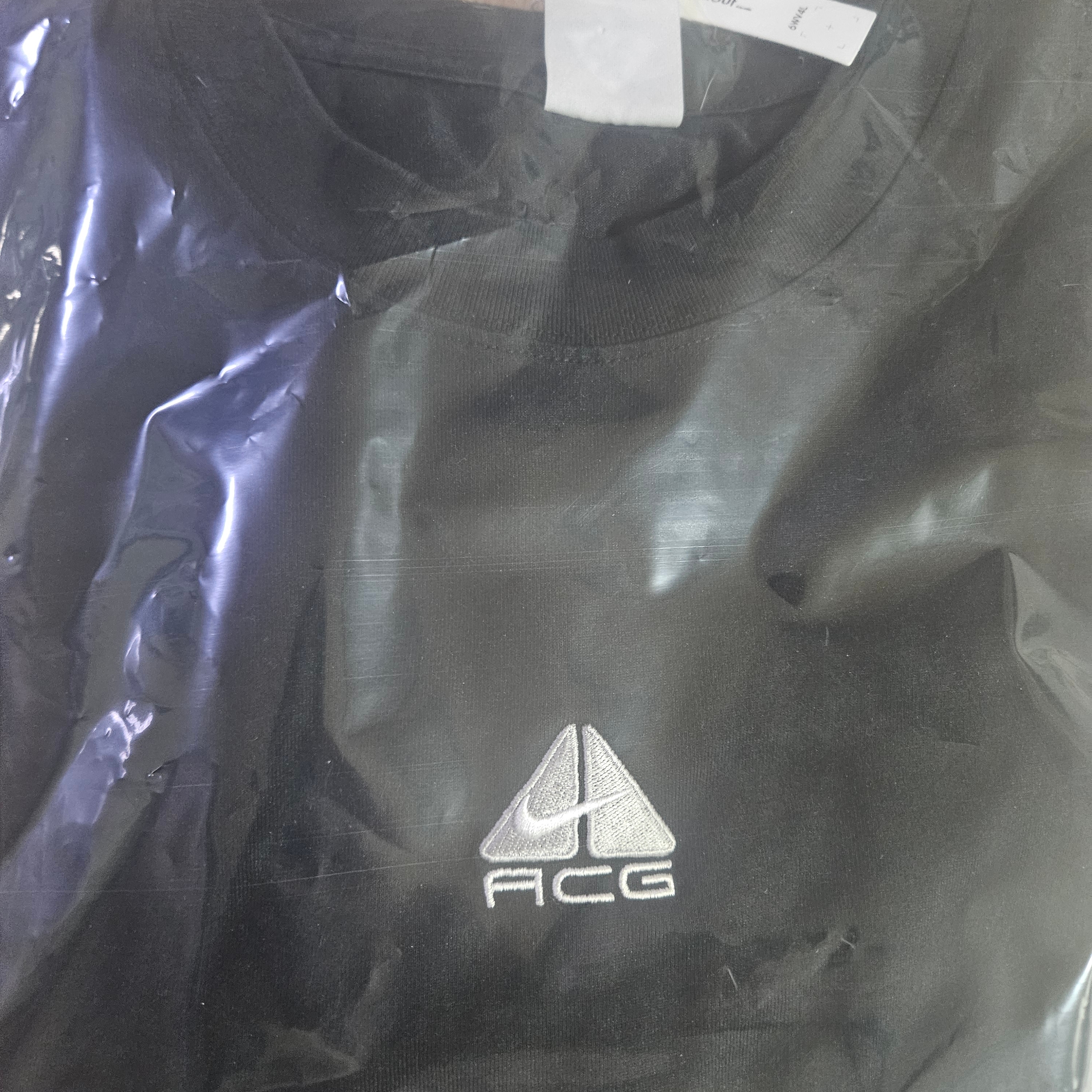 Nike ACG Lungs Long Sleeve T-Shirt Black Summit White - Asia 착용 스타일