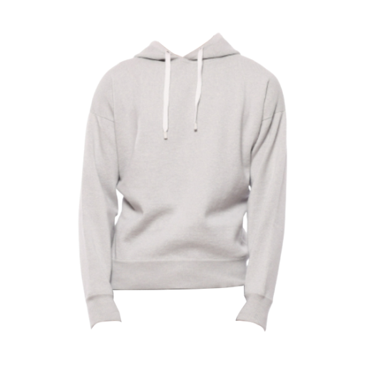 FAM7603-MC97 Loro Piana Ivrea Cashmere Hoodie Grey