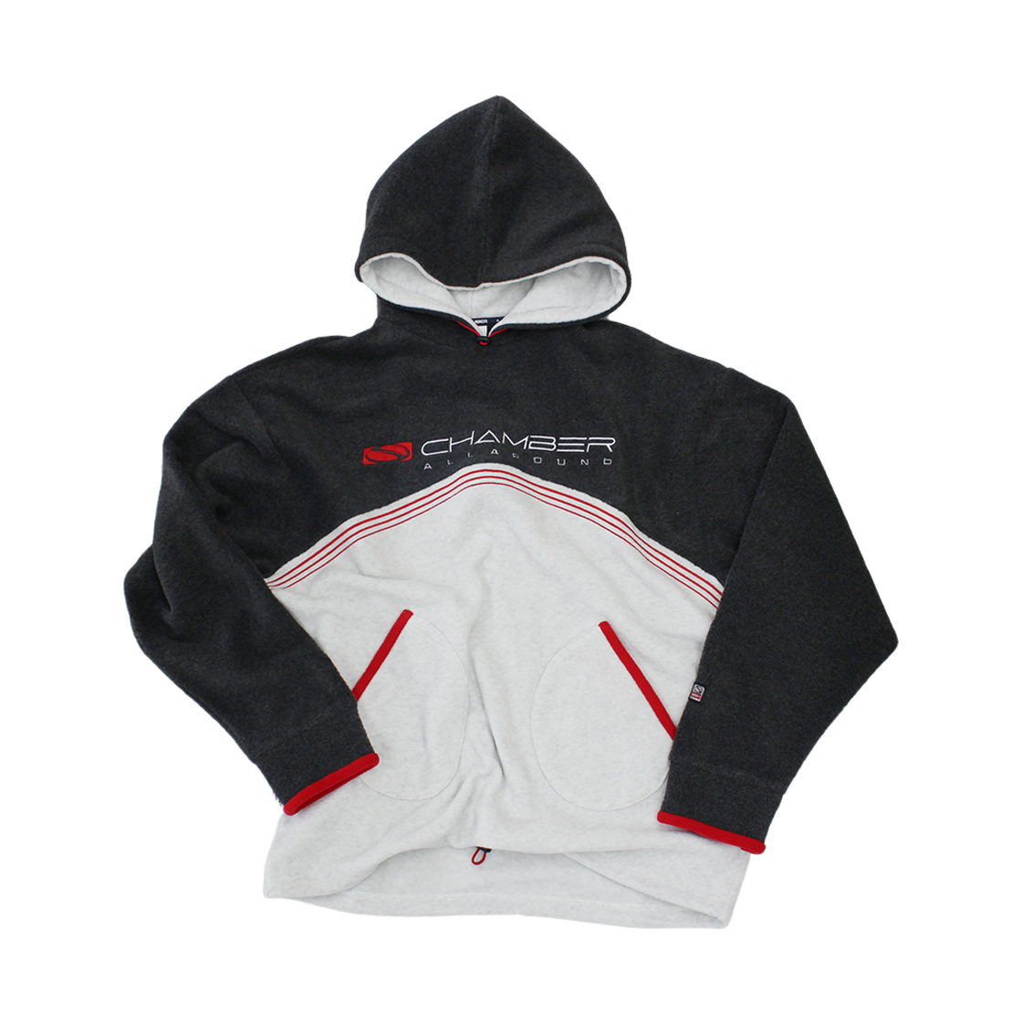 SCBEF3HDU03CH SPORT CHAMBER Bench Fleece Hood T-shirt Chacoal