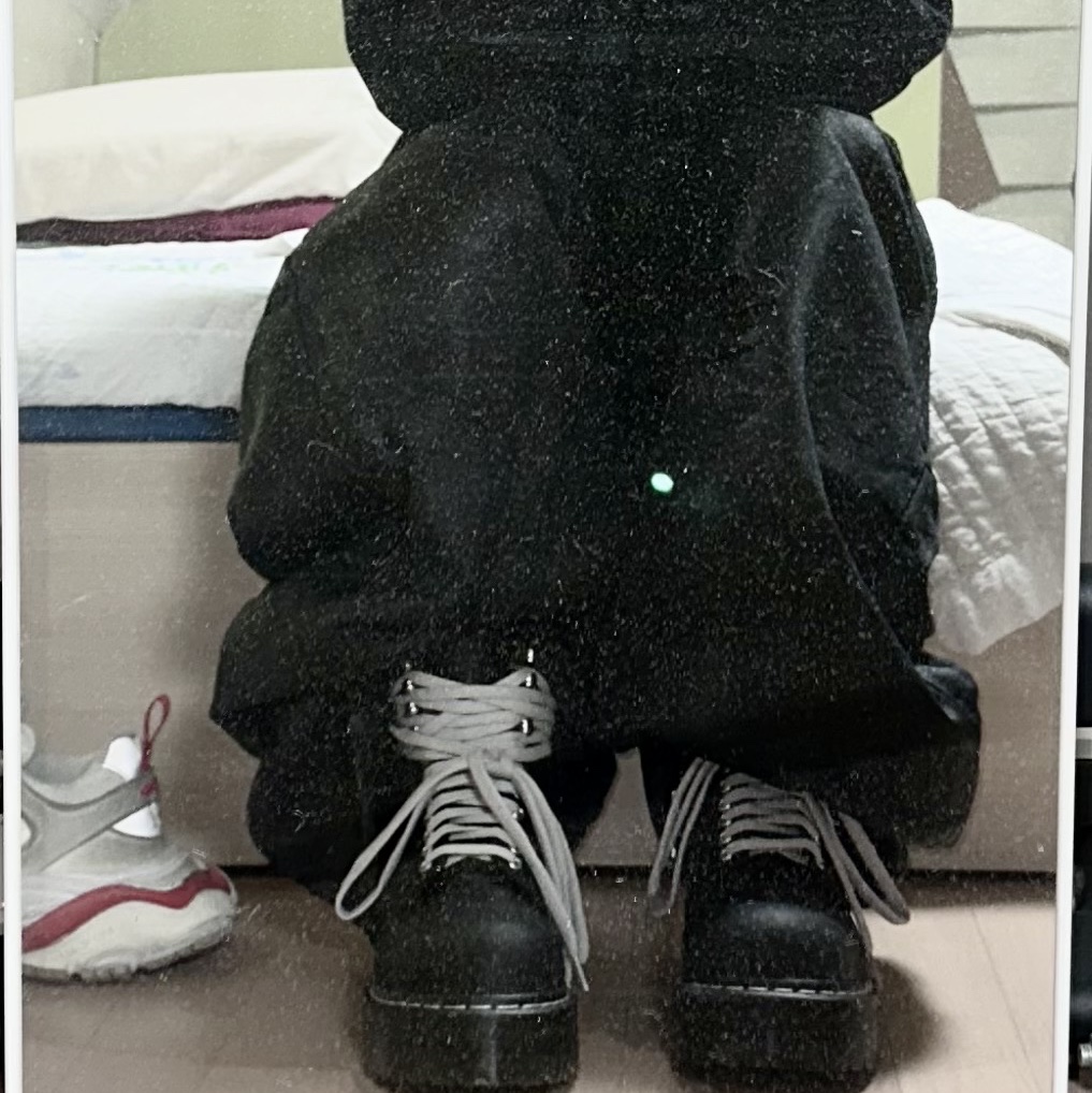 Dr. Martens x Rick Owens Quad Sole Steel Toe Boots Black 착용 스타일 - 4