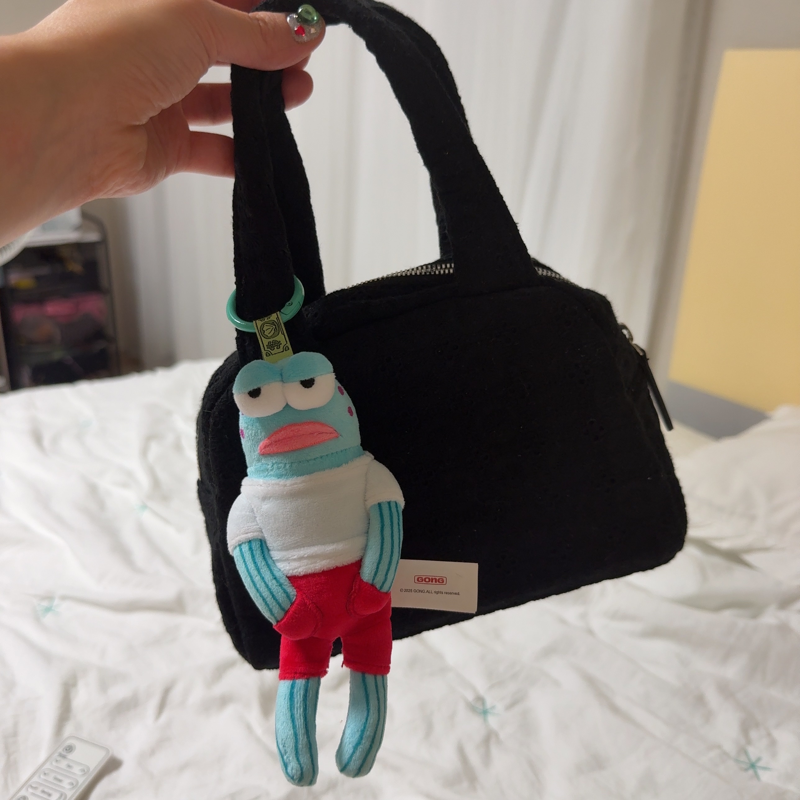 Pop Mart Bikini Bottom Buddies Whimsical Plush Cool Fish (Opened Case) 착용 스타일 - 2