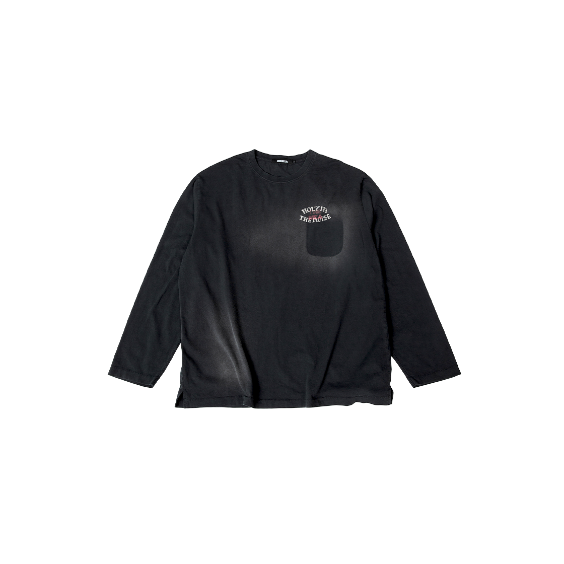 메아 빈티지 립 롱슬리브 탑 롱버전 블랙(Mea Vintage Lip L/S Top (Long Ver.) Black)