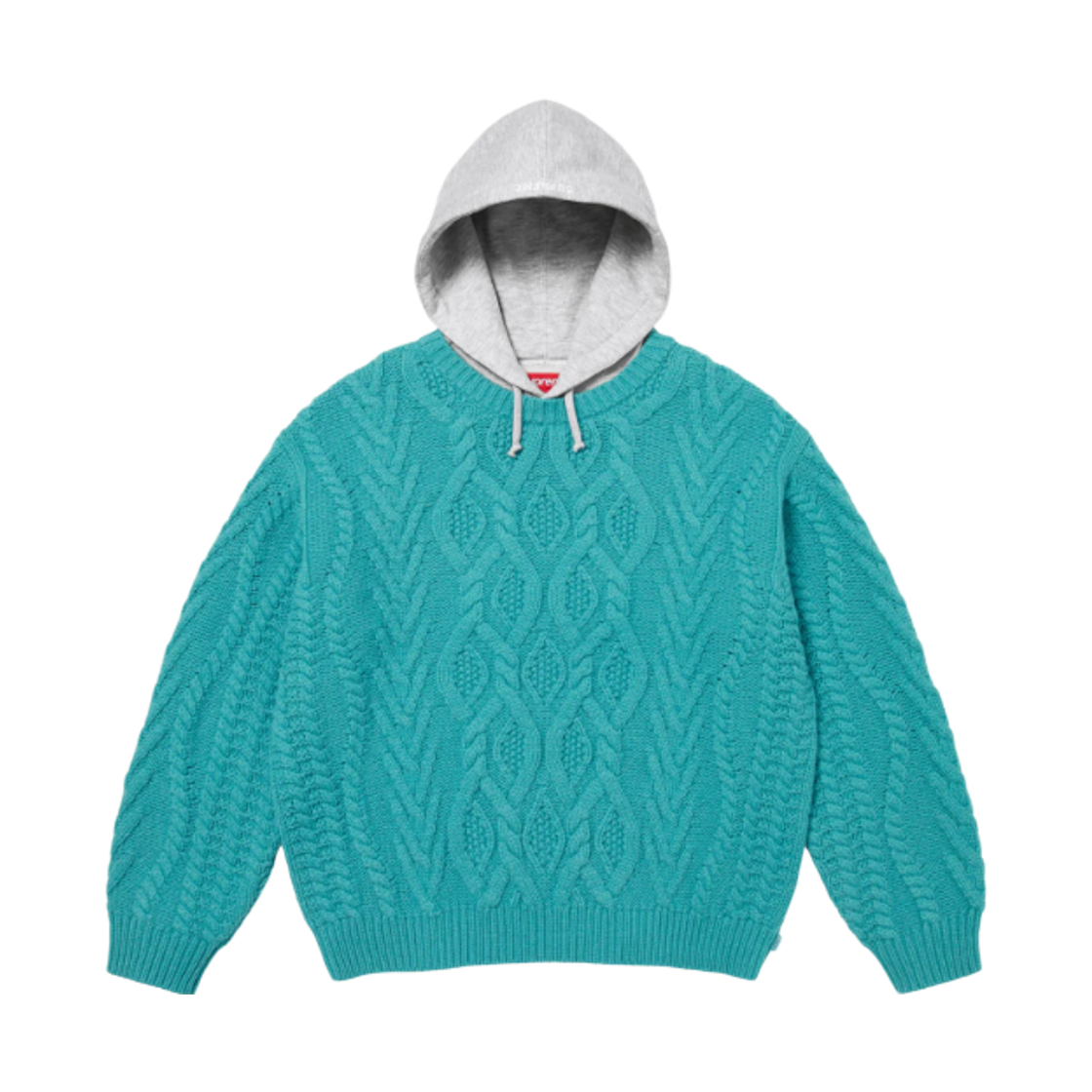 슈프림 케이블 후드 스웨터 틸 - 25FW