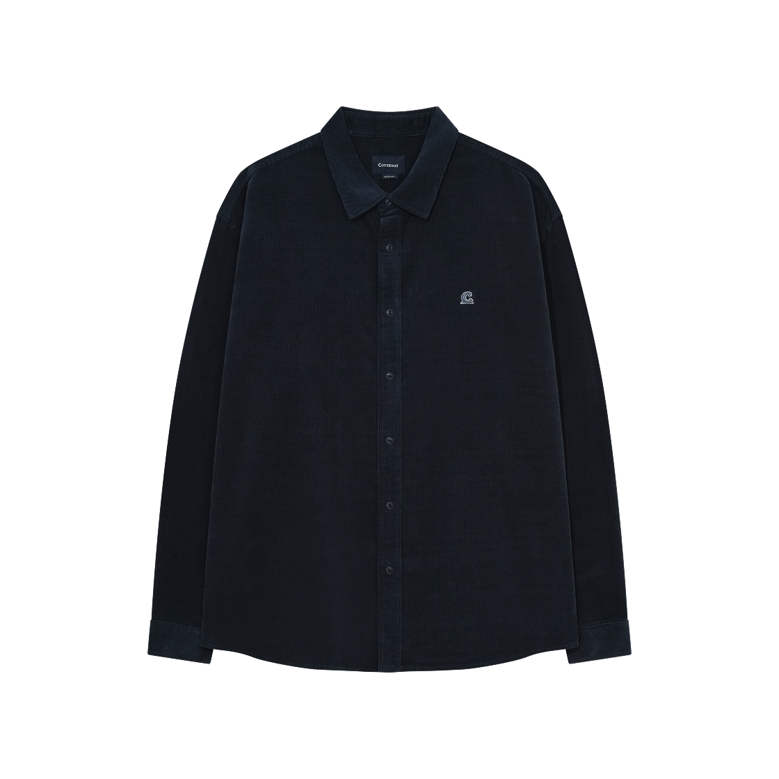 CO2504SH31DN Covernat Signature Symbol Corduroy Shirt Dark Navy